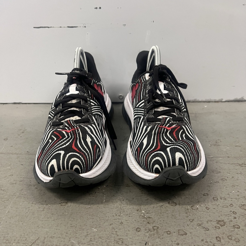 Hoka One One Mach 5 Running Shoes Black White Red Womens Size 7.5 B Marathon - Picture 4 of 9